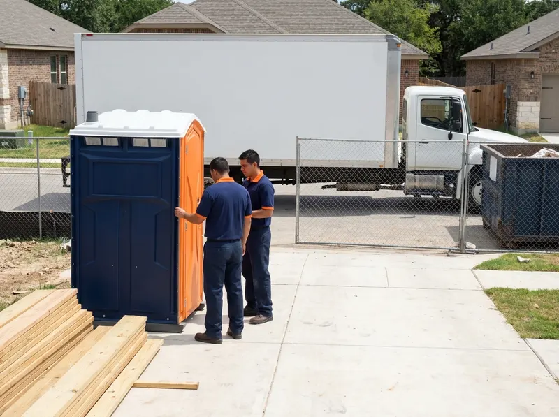 Construction Site Portable Toilet Rental in San Antonio, TX
